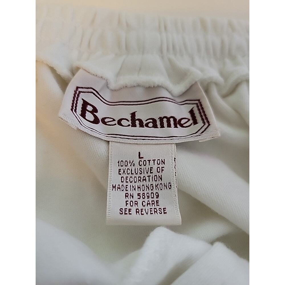 Bechamel 100% Cotton White Floral Embroidered Pull On Maxi Skirt Women's Large - Picture 10 of 10